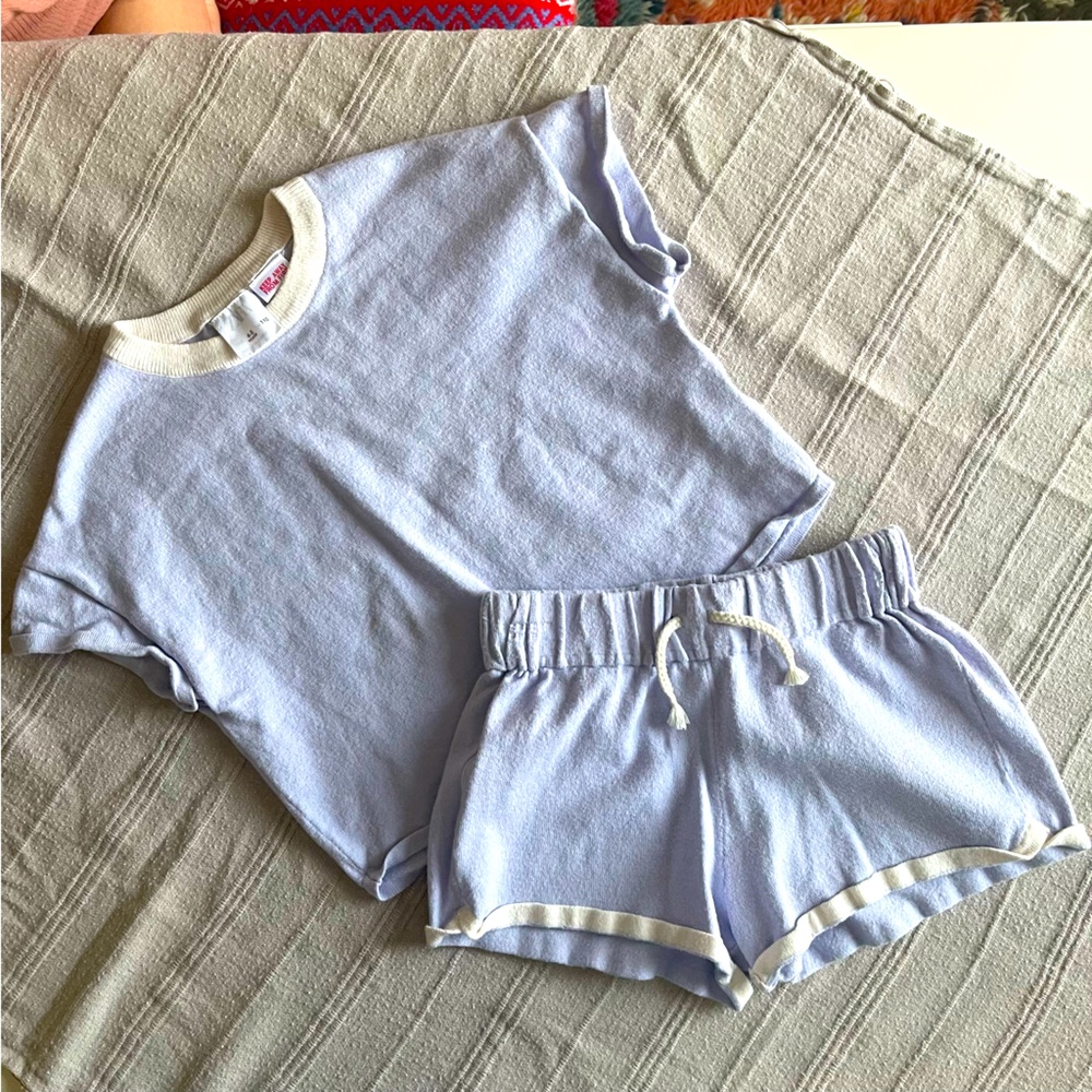 Zara kids soft top and bottom set